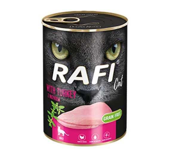 Rafi Cat Adult Πατέ με Γαλοπούλα 400gr