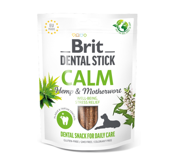 Brit Dental Sticks Calm Hemp & Motherwort 7τμχ