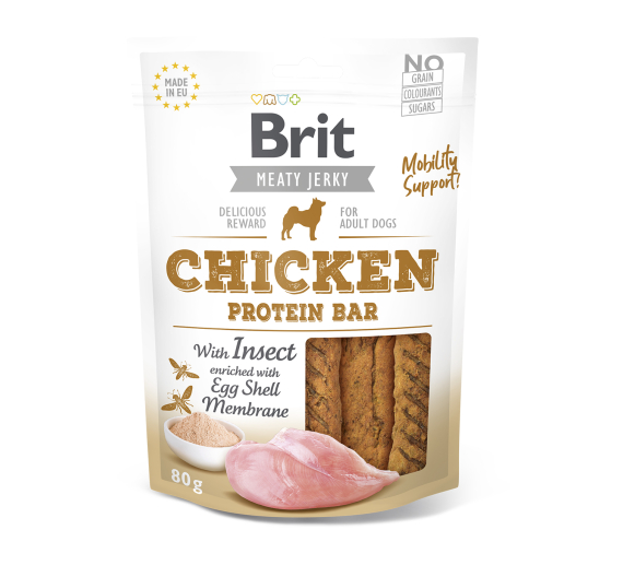 Brit Dog Snack Jerky Chicken Protein Bar 80gr