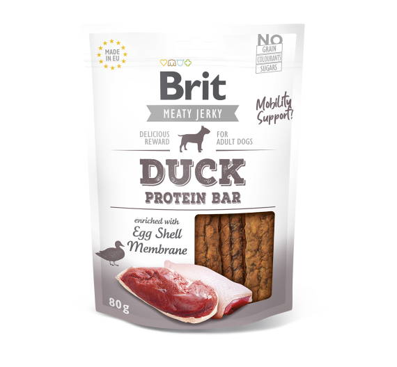 Brit Dog Snack Jerky Duck Protein Bar 80gr