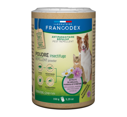 Francodex Αντιπαρασιτική Πούδρα για Σκύλους & Γάτες 150gr