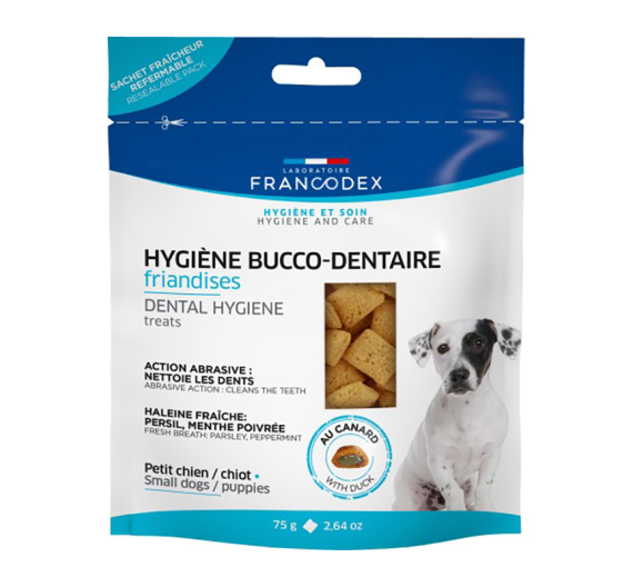 Francodex Dental Snacks Puppies & Small Dogs 75gr