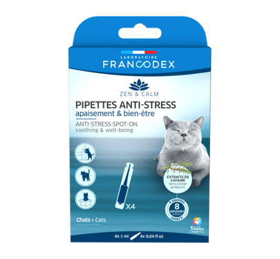 Francodex Anti-Stress Spot On Cat 4x1ml