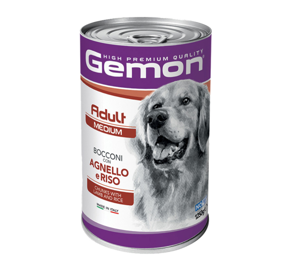 Gemon Dog Chunks Adult Medium Lamb & Rice 1250g