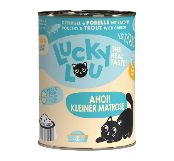 Lucky Lou LifeStage Kitten Πουλερικά & Πέστροφα 400gr