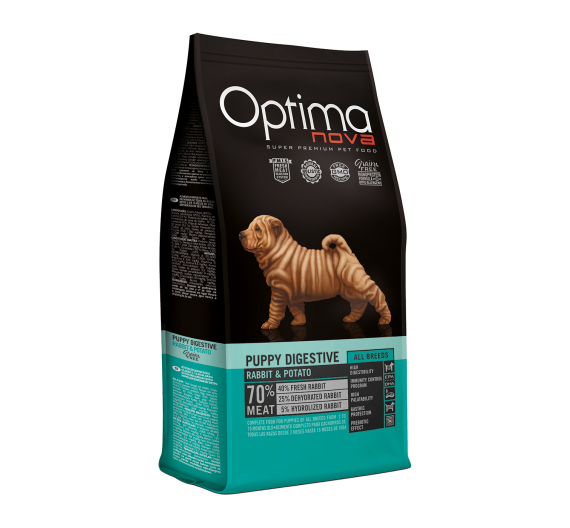 Optima Nova Puppy Digestive Rabbit & Potato 12kg