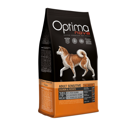 Optima Nova Adult Sensitive Salmon & Potato 12kg