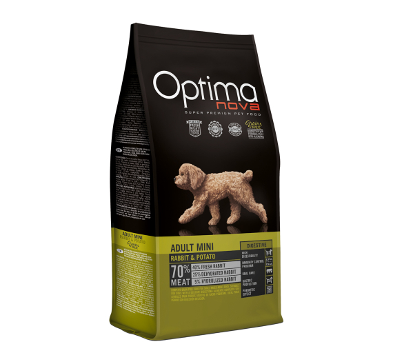 Optima Nova Adult Mini Digestive Rabbit & Potato 2kg