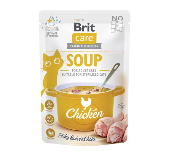 Brit Care Cat Soup Chicken 75gr