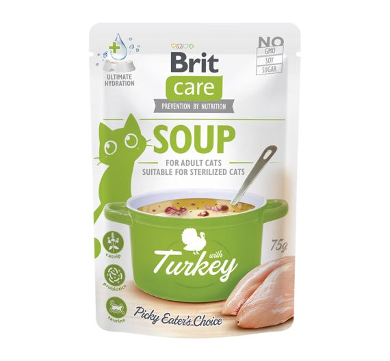 Brit Care Cat Soup Turkey 75gr