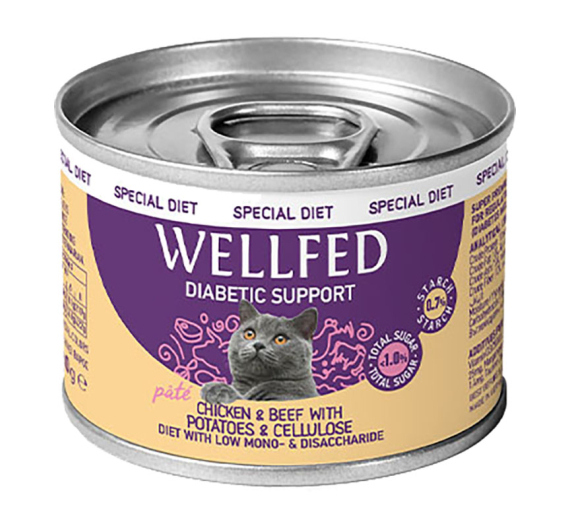 Wellfed Diabetic Chicken & Beef 200gr