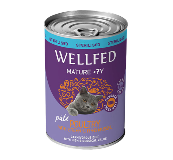 Wellfed Mature 7+ Poultry & Mussel 400gr