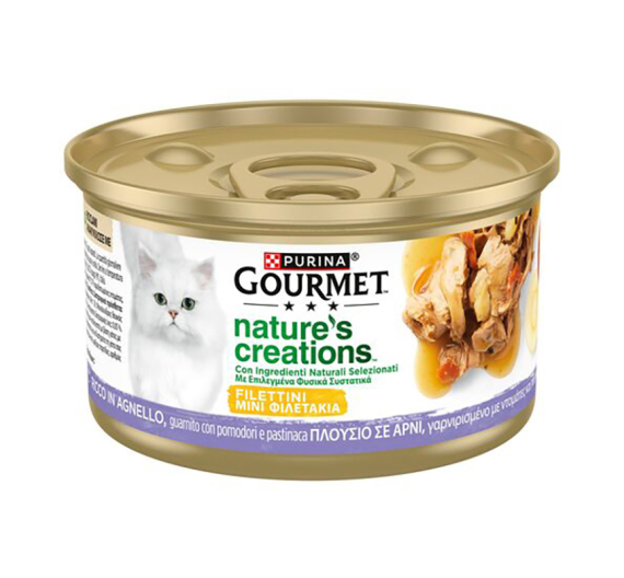 Purina Gourmet Nature's Creations Αρνί Γαρνιρισμένο με Ντομάτες & ΄Παστινάκι 85gr