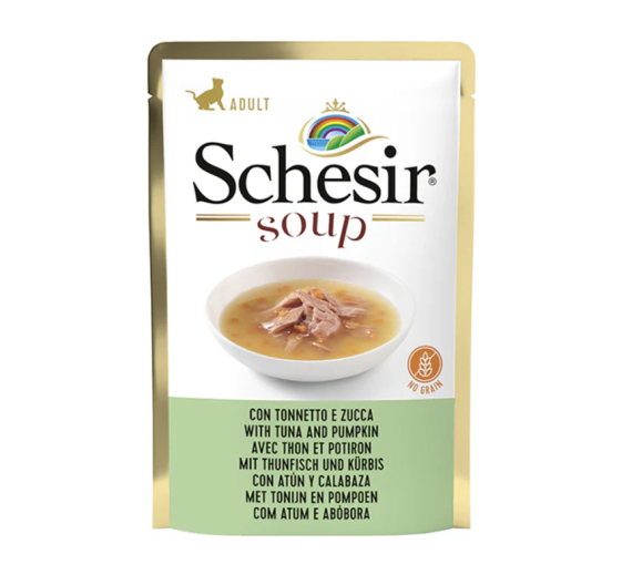 Schesir Cat Soup Άγριος Τόνος & Κολοκύθα 85gr