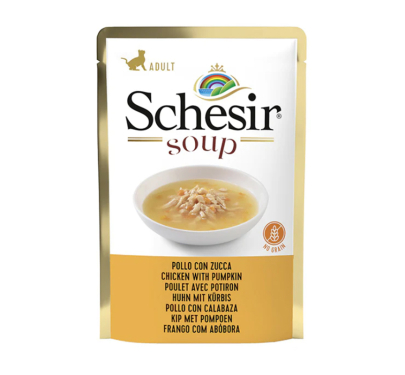 Schesir Cat Soup Κοτόπουλο & Κολοκύθα 85gr