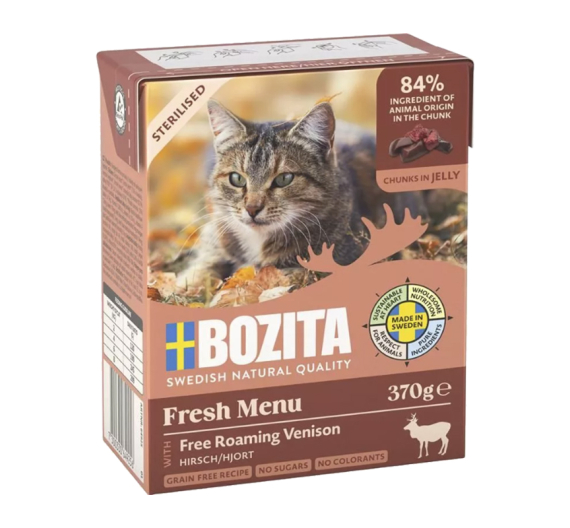 Bozita Tetrapack Sterilised Ελάφι σε Ζελέ 6x370gr