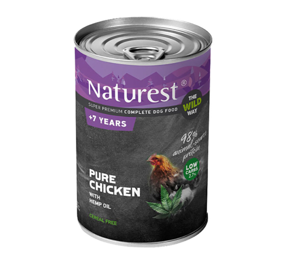 Naturest Chicken with Hemp Oil +7 Years 400gr