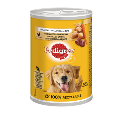 Pedigree Κοτόπουλο & Καρότα σε Ζελέ 400gr