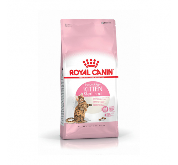 Royal Canin Kitten Sterilised 2kg + Δώρο Υγρή Τροφή 4x85gr