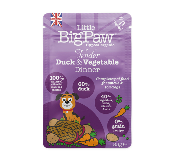 Little Big Paw Tender Duck & Vegetable Dinner 85gr