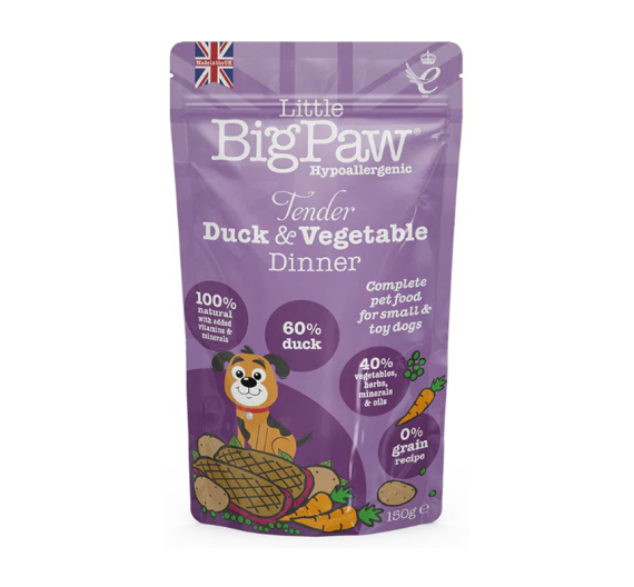 Little Big Paw Tender Duck & Vegetable Dinner 150gr