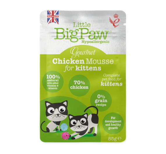 Little Big Paw Kitten Chicken Mousse 85gr