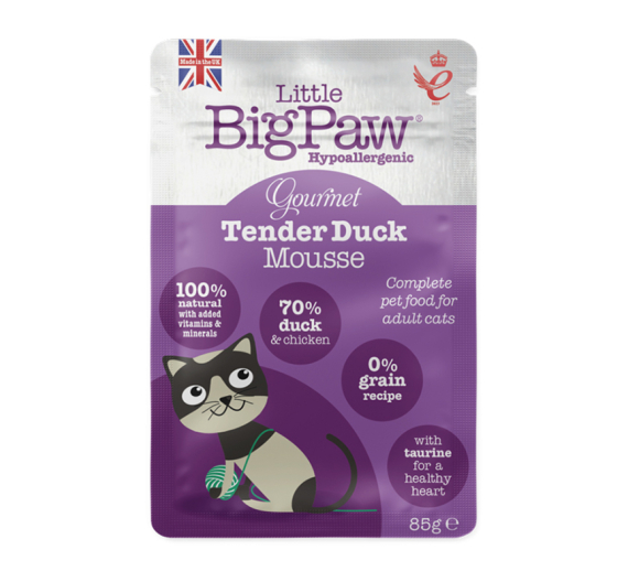 Little Big Paw Cat Adult Duck Mousse 85gr