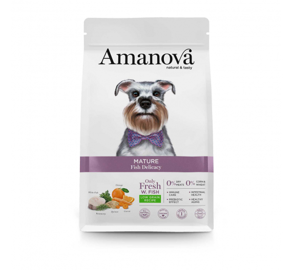 Amanova Dog Mature Fish Delicacy 2kg Low Grain