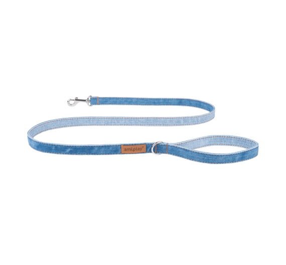 Amiplay Eco Leash Denim Blue Οδηγός Τζιν Γαλάζιο