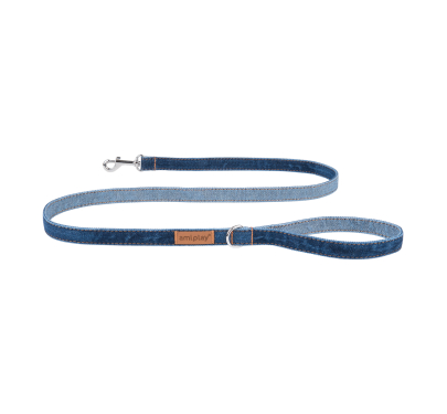 Amiplay Eco Leash Denim Navy Blue Οδηγός Τζιν Μπλε 1.4m