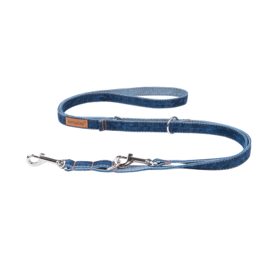 Amiplay Eco Leash Adjustable 6 in 1 Denim Navy Blue 100-200cm Οδηγός Τζιν Μπλε