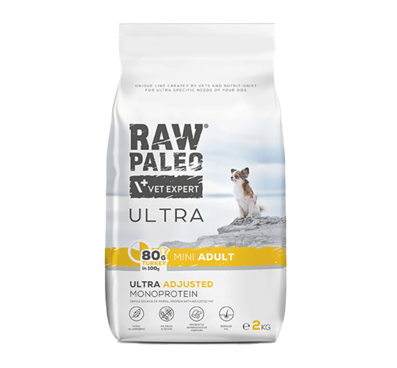 Vet Expert Raw Paleo Ultra Adult Mini Turkey 2kg