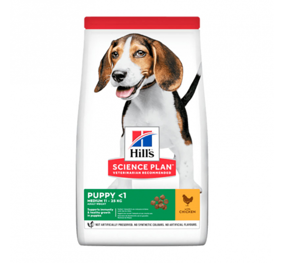 Hills SP Puppy Medium Κοτόπουλο 11kg + 3kg ΔΩΡΟ