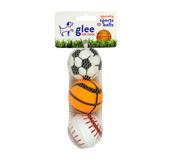 Glee Παιχνίδι Sport Balls με Ήχο 5cm 3τμχ