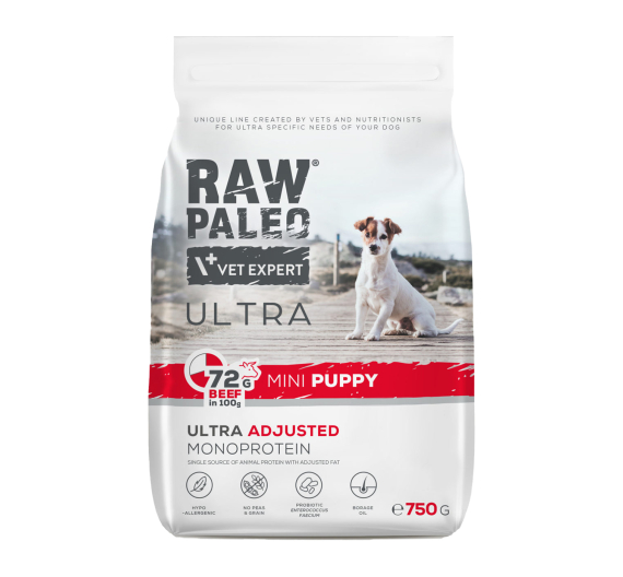 Vet Expert Raw Paleo Puppy Μini Beef 750gr