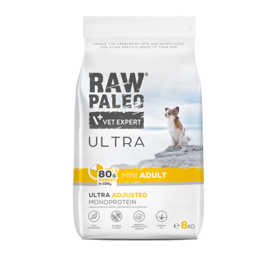 Vet Expert Raw Paleo Adult Μini Turkey 8kg