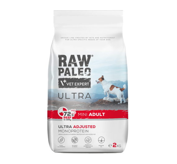 Vet Expert Raw Paleo Adult Μini Beef 2kg