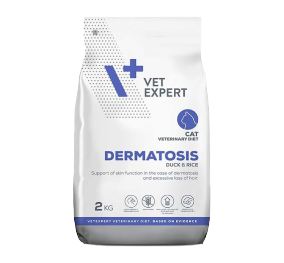 Vet Expert Dermatosis Cat Duck & Rice 2kg