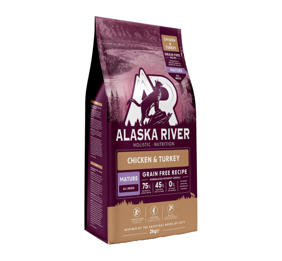 Alaska River Grain Free Cat Mature Chicken & Turkey 2kg