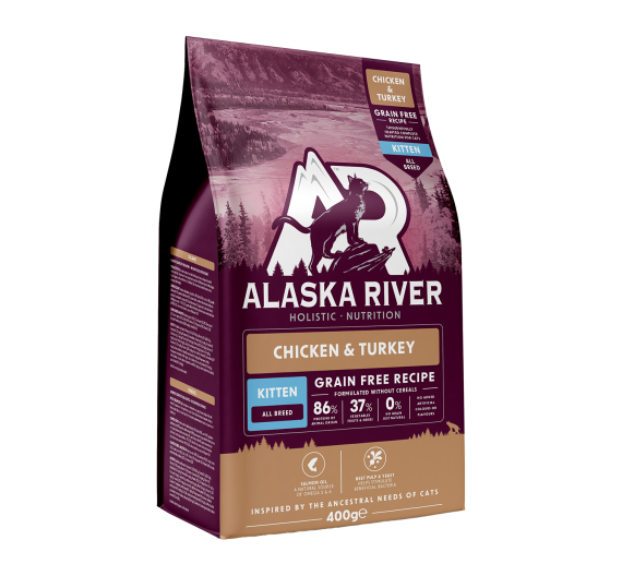 Alaska River Grain Free Kitten Chicken & Turkey 400gr