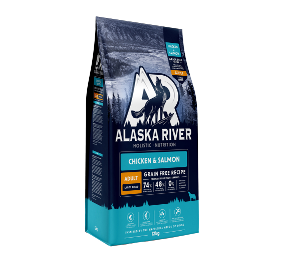 Alaska River Grain Free Adult Large Chicken & Salmon 12kg