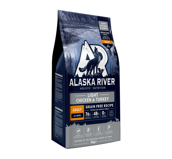 Alaska River Grain Free Adult Light Chicken & Turkey 3kg