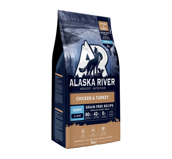 Alaska River Grain Free Puppy Chicken & Turkey 3kg