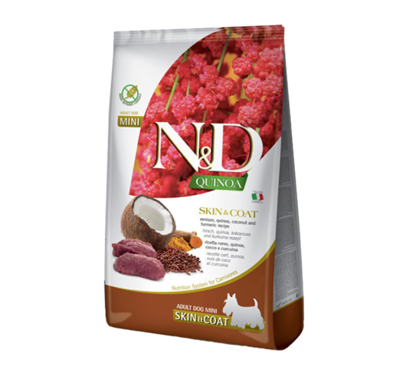 N&D Quinoa Grain Free Skin & Coat Venison Mini 7kg