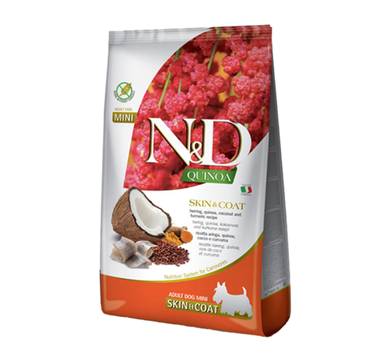 N&D Quinoa Grain Free Skin & Coat Herring Mini 2.5kg