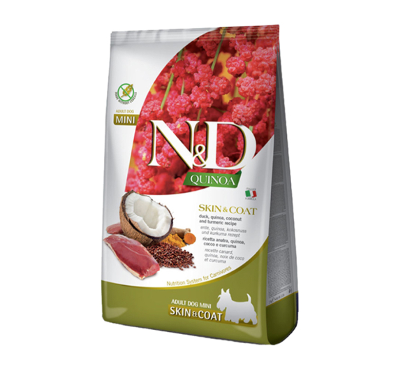 N&D Quinoa Grain Free Skin & Coat Duck Mini 2.5kg