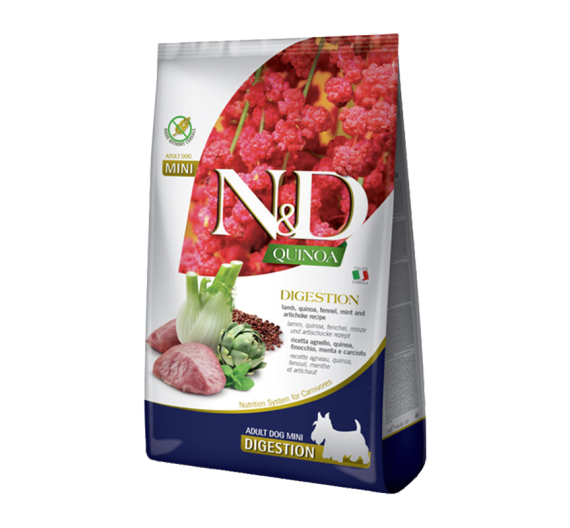 N&D Quinoa Grain Free Digestion Mini Lamb & Fennel 2.5kg