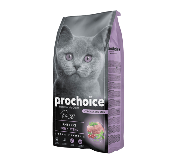 ProChoice Pro 38 Kitten  Ξηρά Τροφή με Αρνί & Ρύζι 15kg