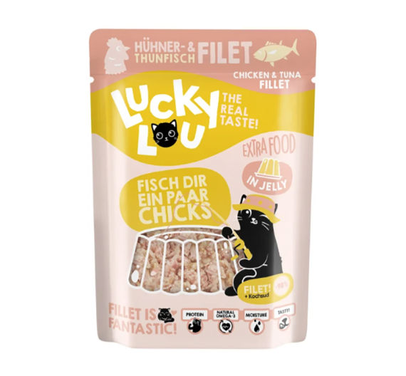 Lucky Lou ExtraFood Jelly Φιλέτο Τόνου & Κοτόπουλου 70gr