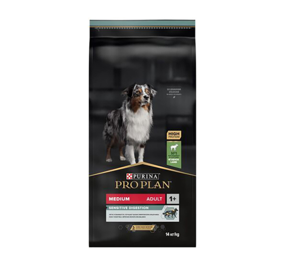 Purina Pro Plan OptiDigest Medium Adult Sensitive Digestion Αρνί 14kg + 3kg ΔΩΡΟ